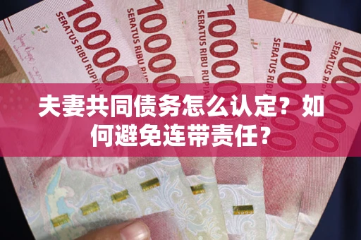 北京夫妻共同债务怎么认定？如何避免连带责任？