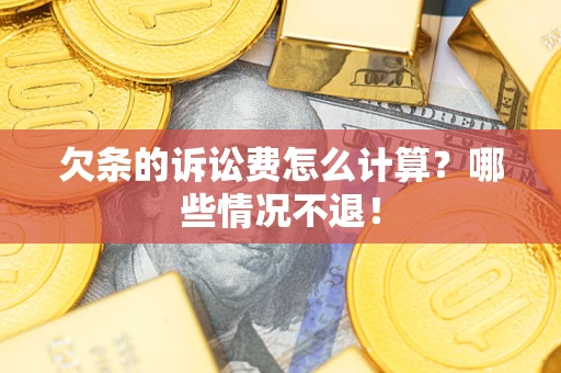 北京欠条的诉讼费怎么计算？哪些情况不退！