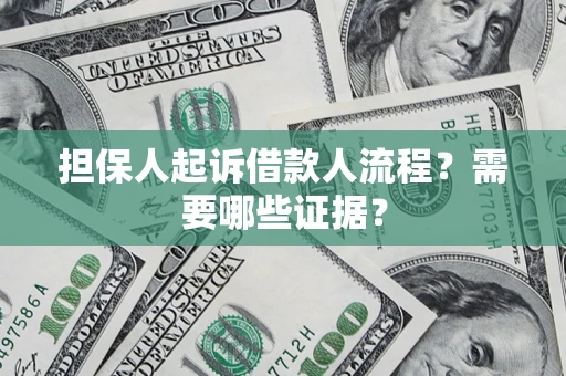 北京担保人起诉借款人流程?需要哪些证据? 北京担保人起诉借款人流程?需要哪些证据?